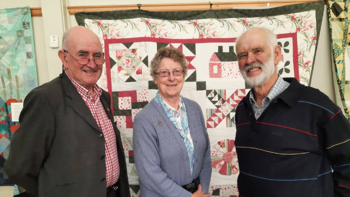 A GOOD CAUSE: Pat McAloon, Sister Maree Holt, and Ross McGreggor at the fundraiser. Picture: CONTRIBUTED