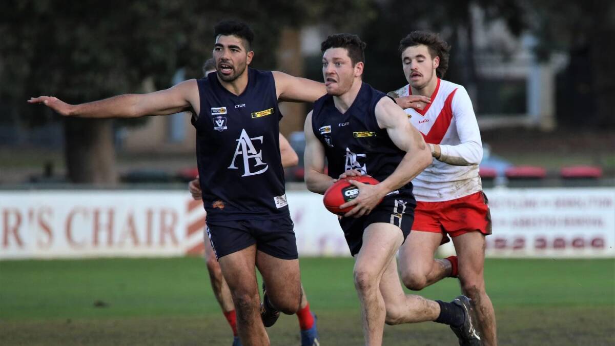 ON THE RUN: Naish McRoberts on the burst for the Ararat Eagles. Picture: CONTRIBUTED