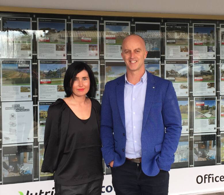 IN CONTROL: Emma Strauja and Brad Jensen are the new faces in charge of Nutrien Harcourts Ararat. Picture: NICHOLAS SMITH