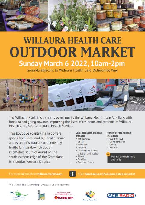 The Willaura Healthcare Outdoor Market welcomes all