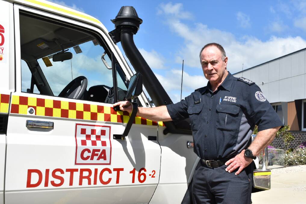 FIRE: Acting assistant chief fire officer Neville Collins gives an update on the upcoming fire season. Picture: JAMES HALLEY 