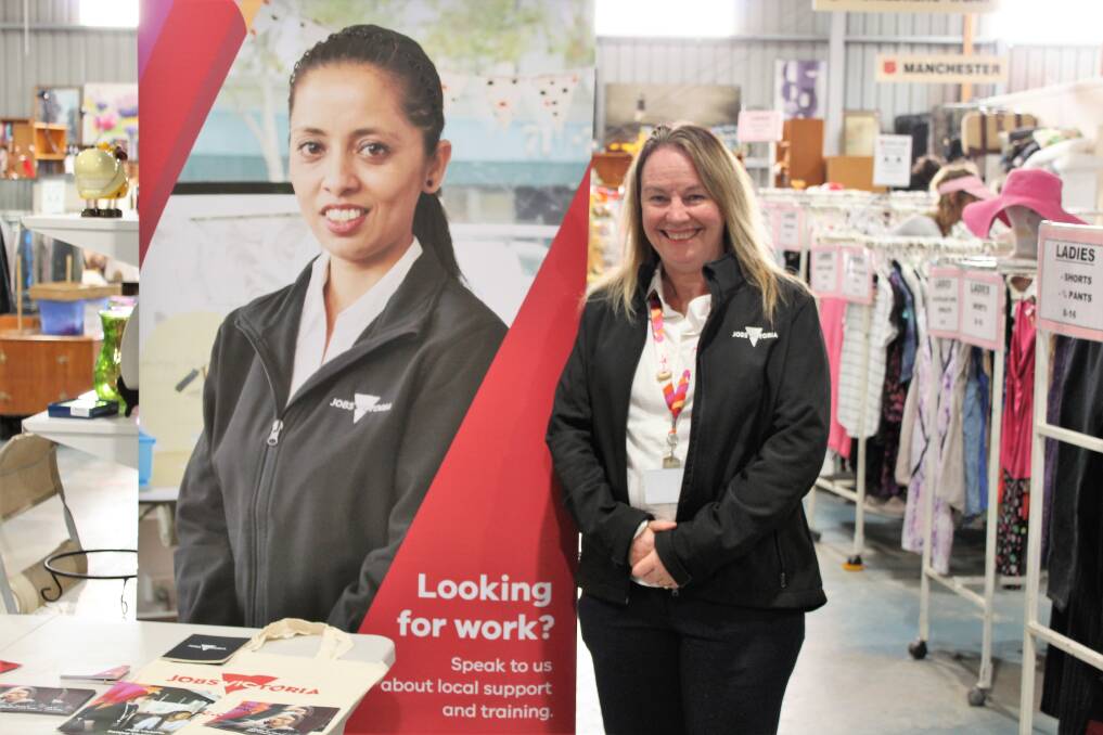 VISIT: New Jobs Victoria Advocate, Sarah Wallace, pictured at the Ararat Salvation Army Opportunity Shop. Picture: Contributed. 