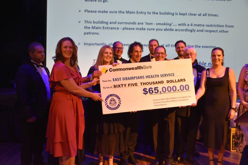 FUNDING: Picture: L-R, Dean Pinniger, EGHS Board Chair Nancy Panter, Jodie Holwell, Paul Margetts, Nick Bush, Shaun Allen, Stuart Kerr, Chris Emmerson, Peter McIntosh and Jess Seres. CONTRIBUTED, EGHS. 