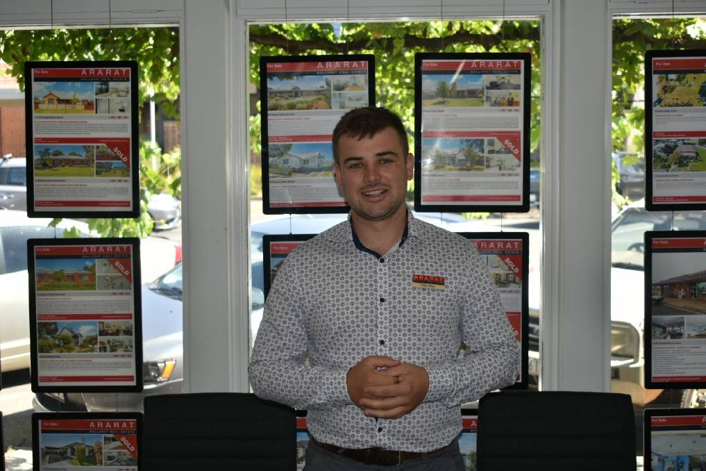 SUCCESS: Aidan Moar from Ararat Ballarat Real Estate. Picture: JAMES HALLEY