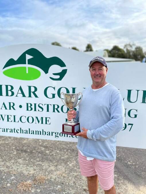 WINNER: The 2022 Chalambar Golf Club men's champion, Shane Todd. Picture: Contributed. 
