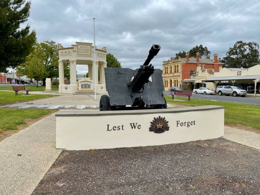 RESTORATION: Avoca's War Memorial. Picture: CONTRIBUTED, Pyrenees Shire Council
