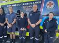 Horsham Paramedics, Mick Templeton, Matt Gromadski, Sarah Kapakoulakis, Paul Jacobs and Amy Brown. Picture by Sheryl Lowe