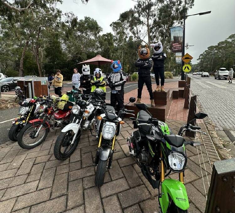 Little Big Ride crew stopped in Halls Gap Friday on their way through the Wimmera. Picture supplied