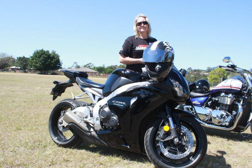 Sandra Moran will embark on a national motorbike ride from Saturday to raise awareness about suicide prevention. Picture: Contributed.  