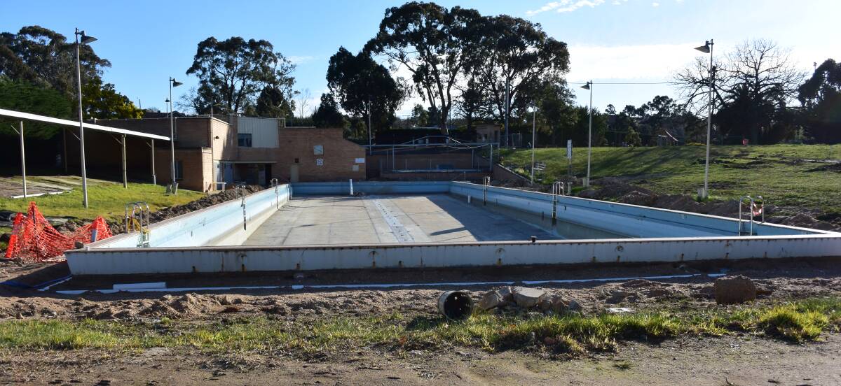 HAVE NO FEAR: Ambrose Cashin says the site of the Ararat Outdoor Olympic Swimming Pool will be a hive of activity come December. Pictures: BEN KIMBER. 
