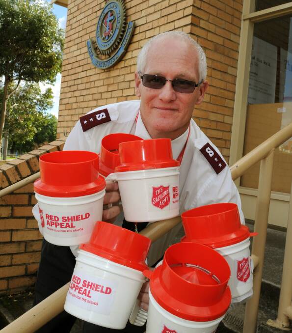 READY: Greg Turnbull at Ararat Salvation Army Citadel ahead of the Red Shield Appeal. Picture: PAUL CARRACHER