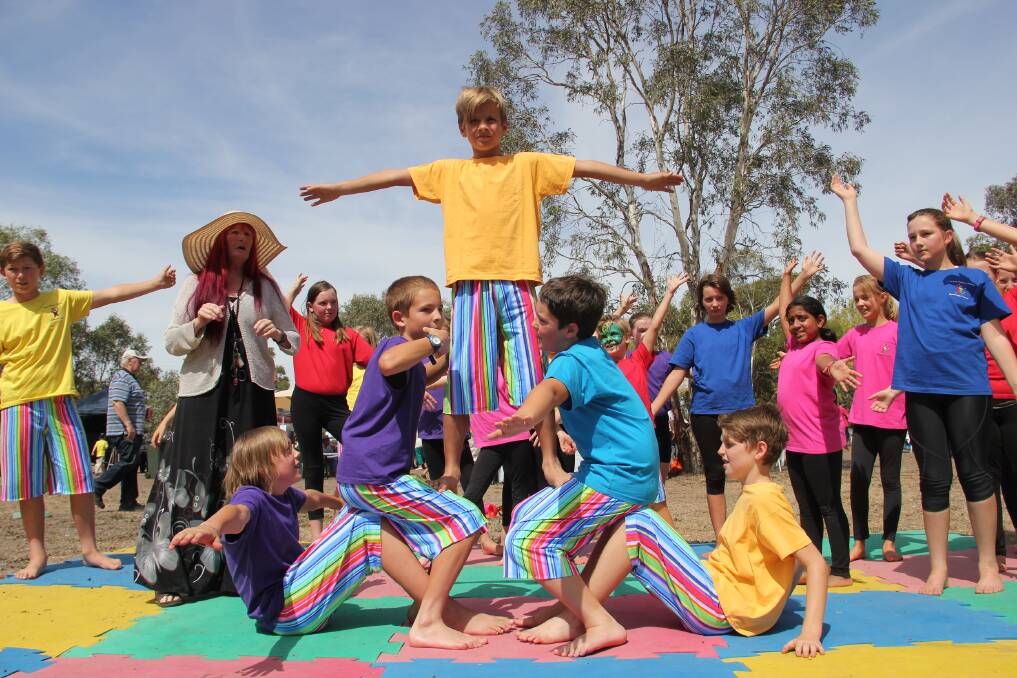 LEAP: Ararat Primary School's Bamboozle Circus Troupe will return to the Willaura Market this year.