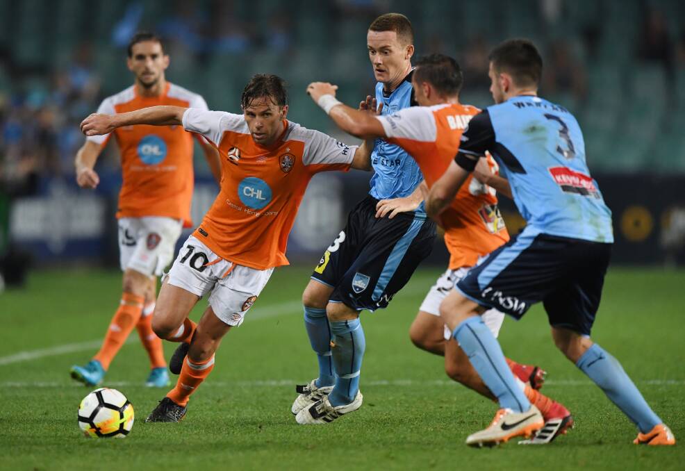 Brisbane Roar upset Sydney FC in A-League clash at Allianz Stadium. Pictures: David Moir