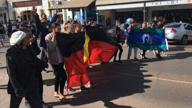 Demonstrations are being held in Kalgoorlie after the verdict. Photo: ABC Goldfields-Esperance
