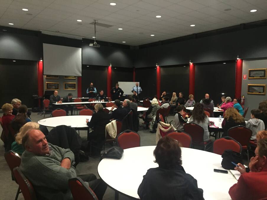 CALL FOR CHANGE: Residents turn out in force at a public meeting to discuss their concerns following another escape from Corella Place in Ararat.