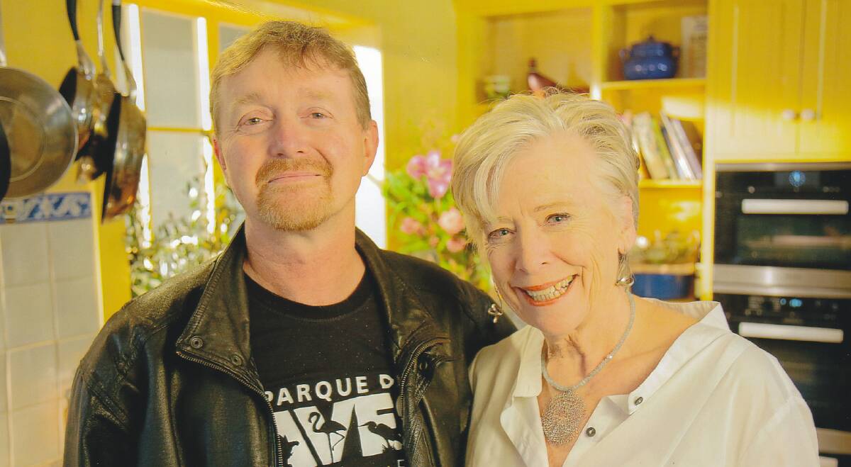 THE COOK AND THE CHEF: Ararat Retirement Village chef, Bruce Thomas and Australian television cooking identity, Maggie Beer. 