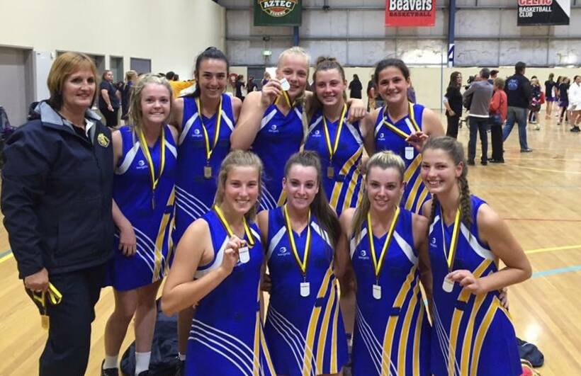 WINNERS: Wimmera's 17 and under side includes Monique Scott (back, far right). The team enjoyed a win against Sunraysia last Saturday. Picture: CONTRIBUTED 