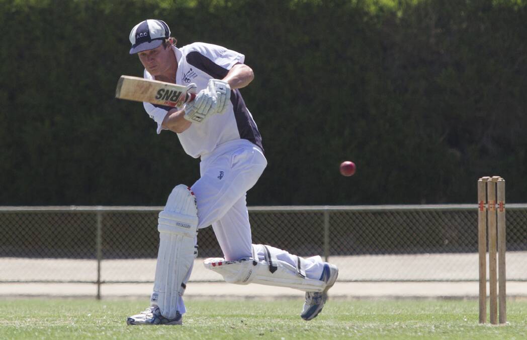 Good form: Riley Wood continued his strong form this week as he made an unbeaten 46 runs against Halls Gap. Picture: Peter Pickering.