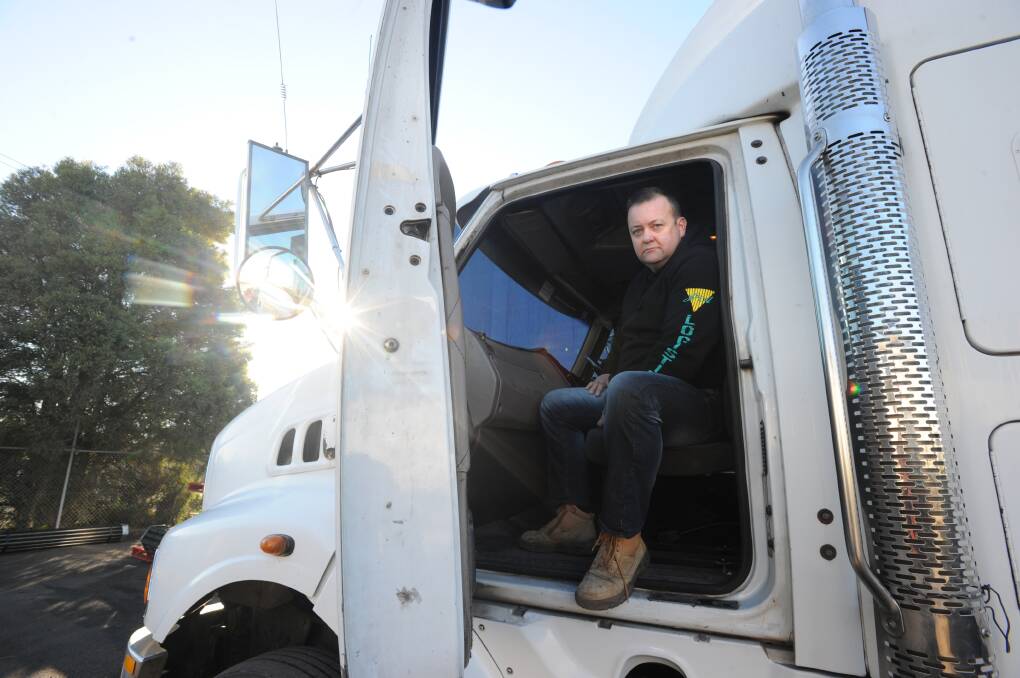 MORE NOTICE: J&A Logistics company director Jeremy Turpie. The Bendigo-based transport company didn’t receive any notice about the new rule. Click on the photo to read more. Picture: NONI HYETT