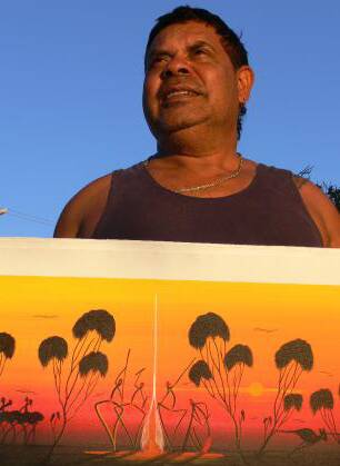 On tour: Tommy Crow will paint and perform at various Wimmera towns.
