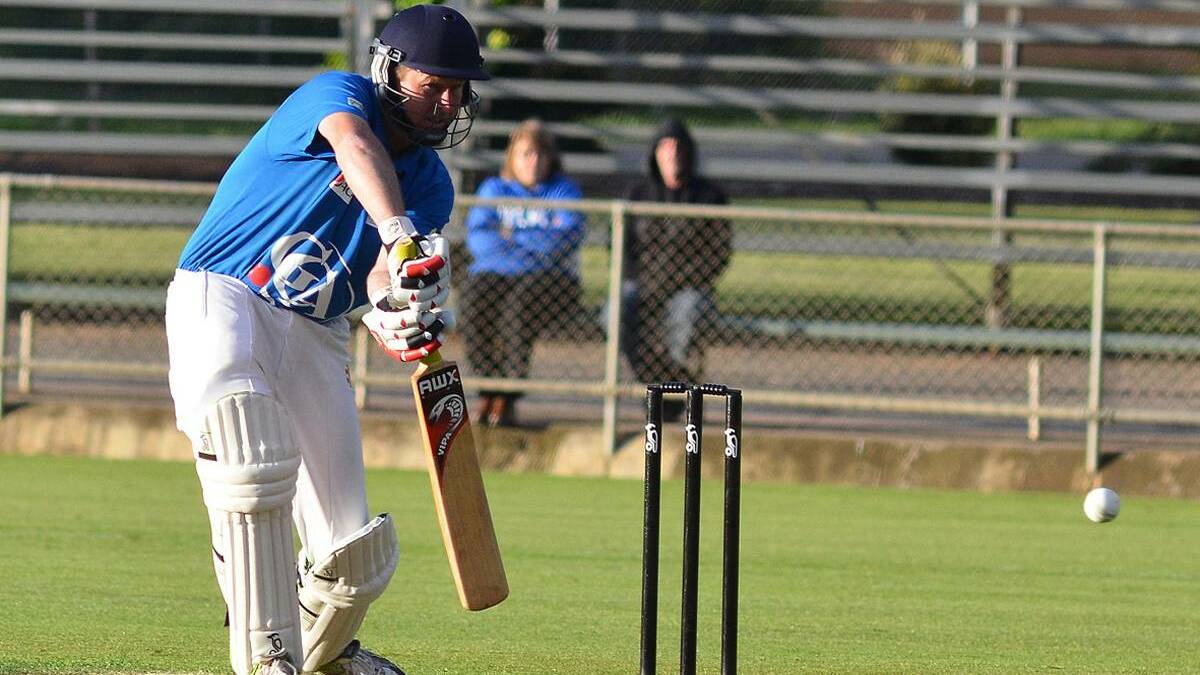 BALANCE: Grampians Cricket Association captain Travis Nicholson in action during the GCA vs Masters game in Stawell in 2013. Picture: Mark McMillan