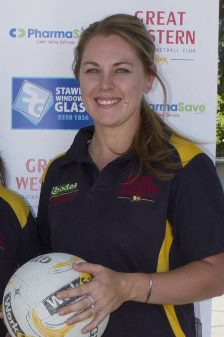 Amy Kindred will coach Great Western's A Grade netball team in 2018. Picture: Peter Pickering