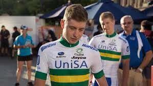 POSITIVE SIGNS: Lucas Hamilton at the 2016 Tour Down Under. He finished fifth in the Young Riders classification in 2017.