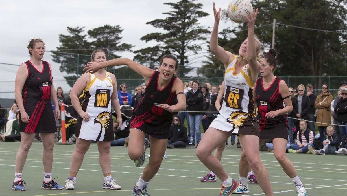 TEAM EFFORT: Tatyoon is hoping to reduce the pressure on in-form goalie Maggie Astbury in the lead-up to finals. Picture: Peter Pickering