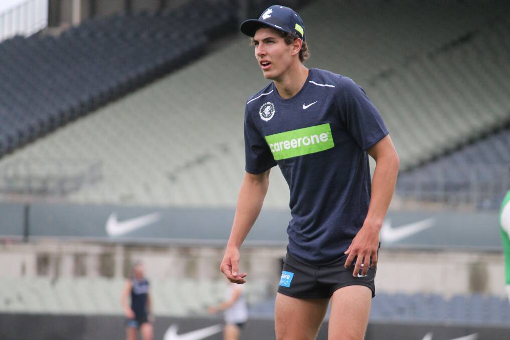 INJURED: Tom Williamson will have a delayed start to his second season at the Blues. Picture: Carlton FC Media
