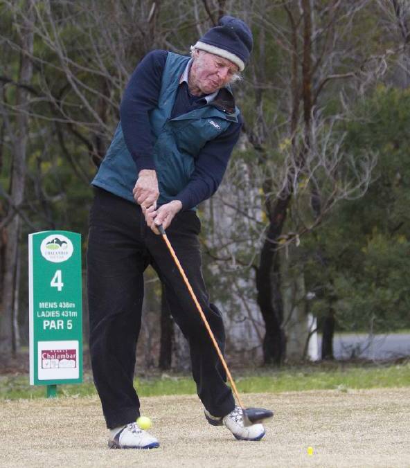 RUNNER-UP: Clyde Vearing scored 40 points to finish in second place in the stableford event. 
