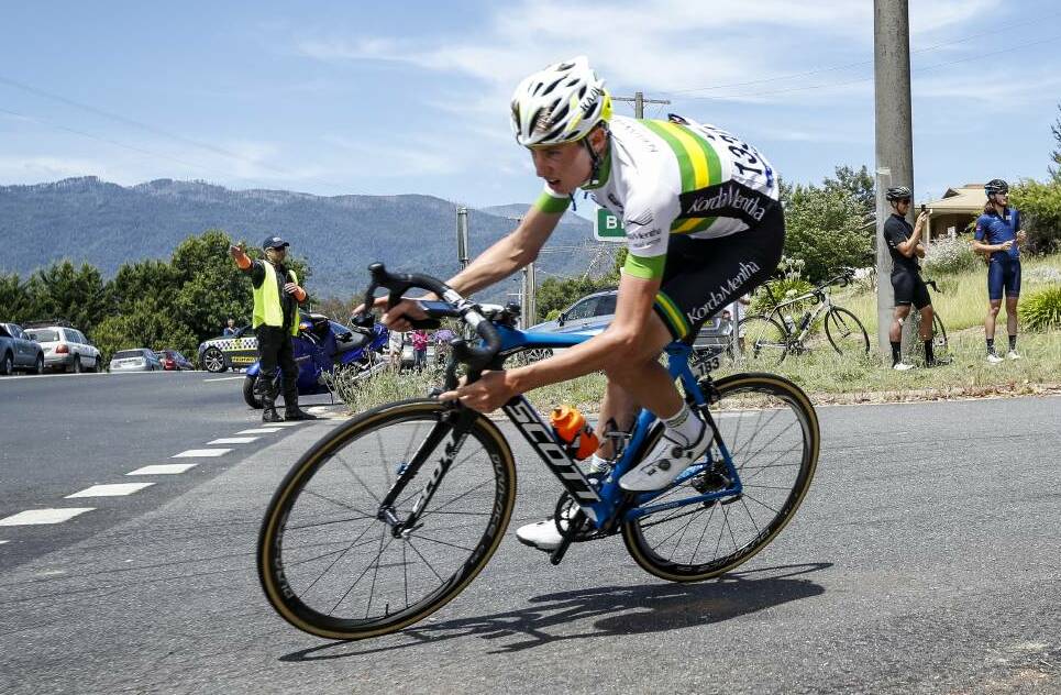 RELAXED: Ararat's Lucas Hamilton in action during the Sun Tour earlier this year. Hamilton will be in attendance for the awards in Melbourne. Picture: James Wiltshire