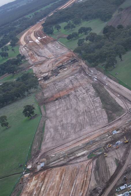 Western Highway bypass under construction.  