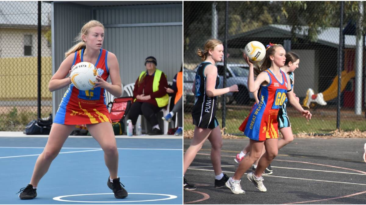 READY: Great Western's Sophie Fleming and Sophie Basset have been names for the Western Zone Championships. Pictures: SHARON BASSET