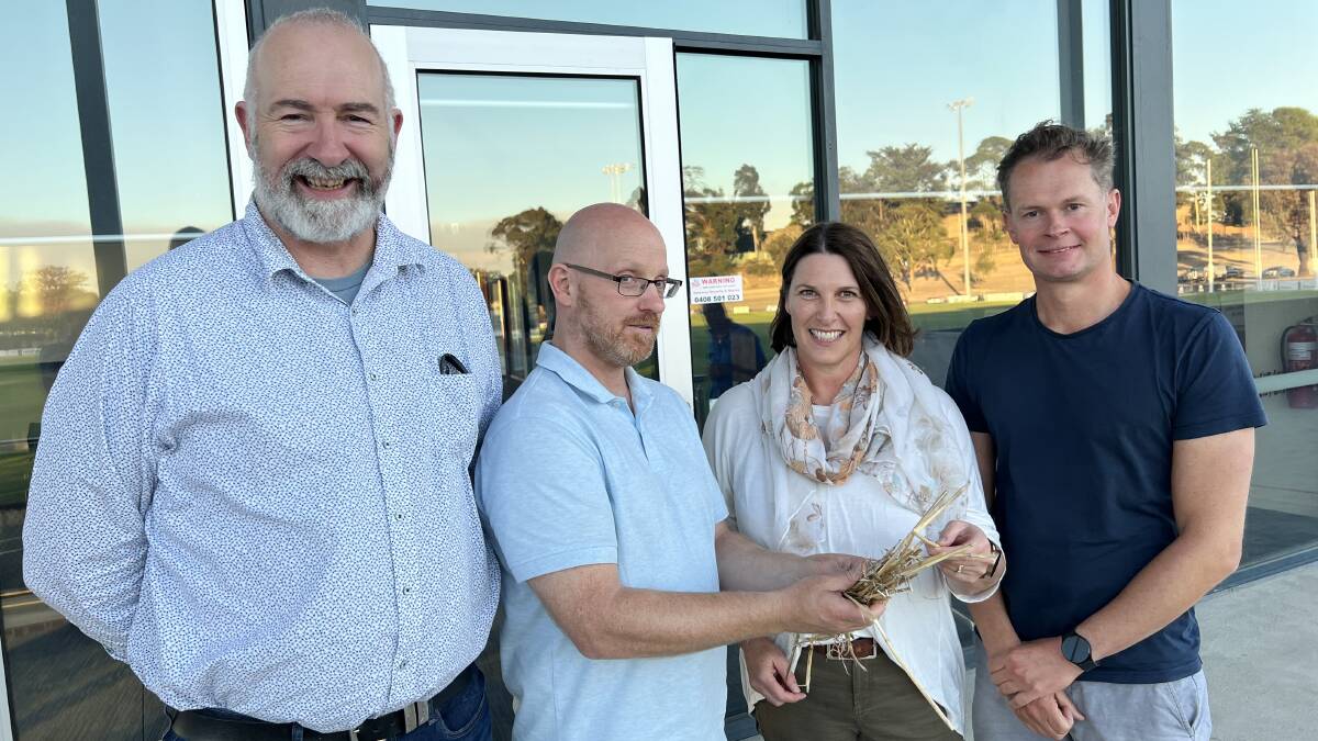 Andrew Hodkginson (Engineer), Dr Scott Grierson, (CEO), Ararat Rural City Council Mayor, Cr Jo Armstrong and Nigel Ashton (Chair). 