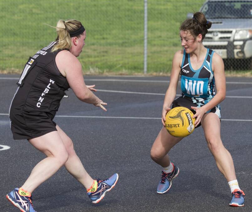 MOVEMENT: Moyston-Willaura Pumas will be looking for a win this weekend in the Mininera Netball and District Association. Picture: PETER PICKERING