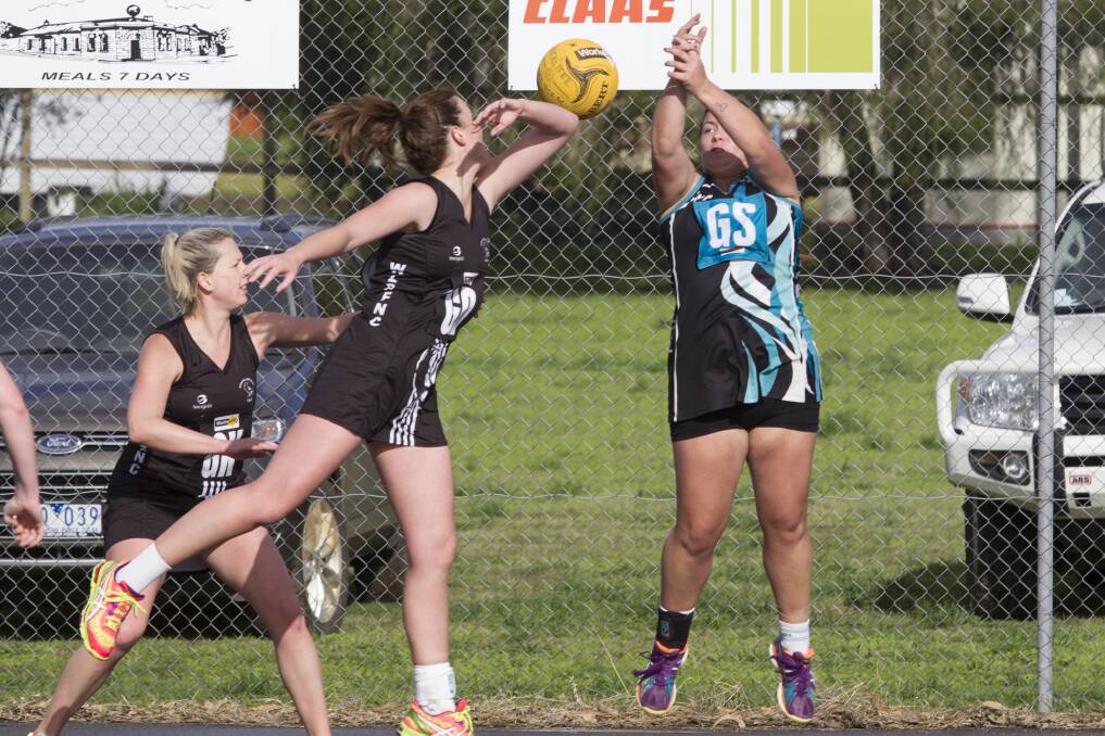 REJECTION: Whickliffe-Lake Bolac playing against Moyston-Willaura in the 2016 season. Picture: PETER PICKERING