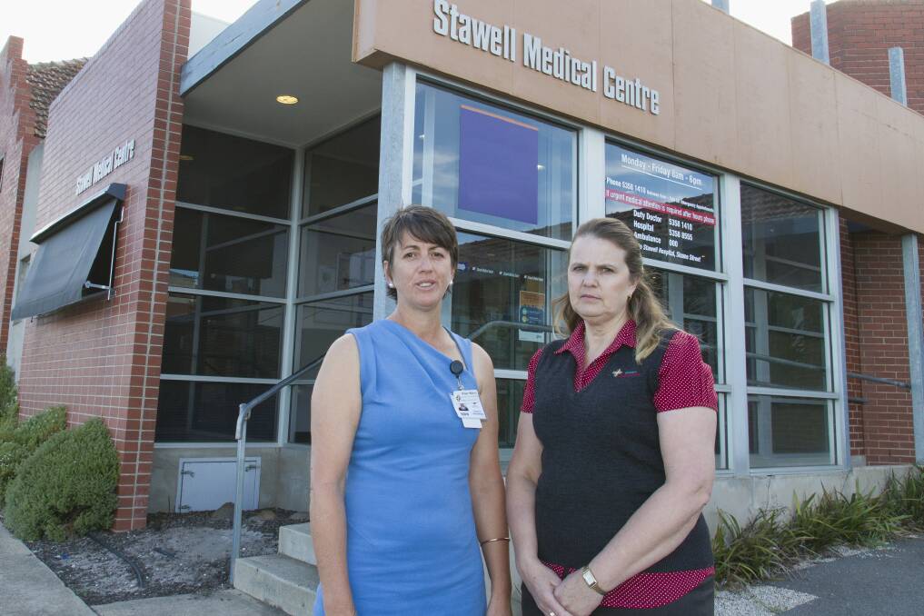 Stawell Medical Centre acting chief executive Robyn Wilson and practice manager Kim Hinkley. Picture: PETER PICKERING