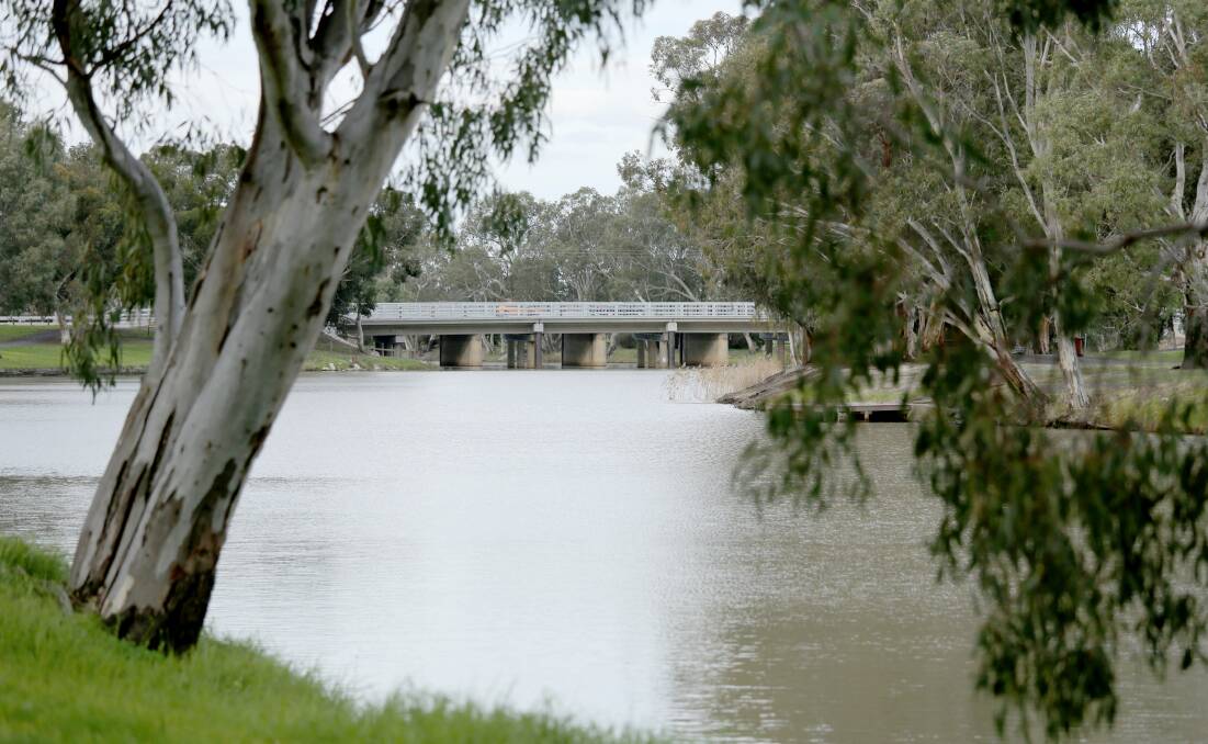 The Wimmera River in Horsham. Picture: THEA PETRASS