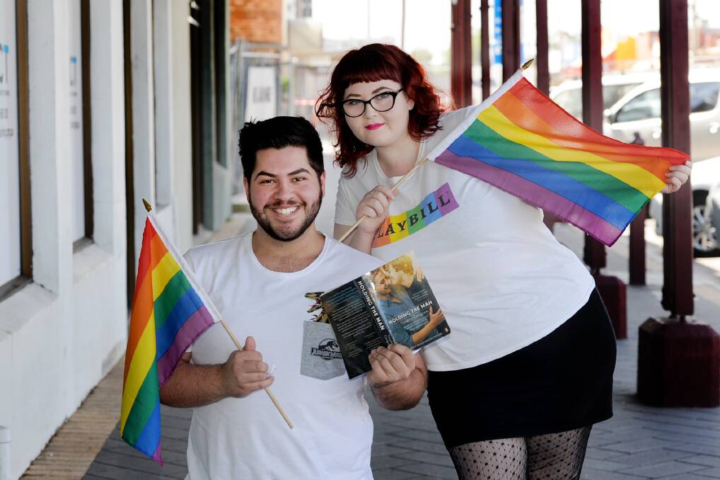 Wimmera Pride Project founders Loucas Vettos and Maddi Ostapiw. 