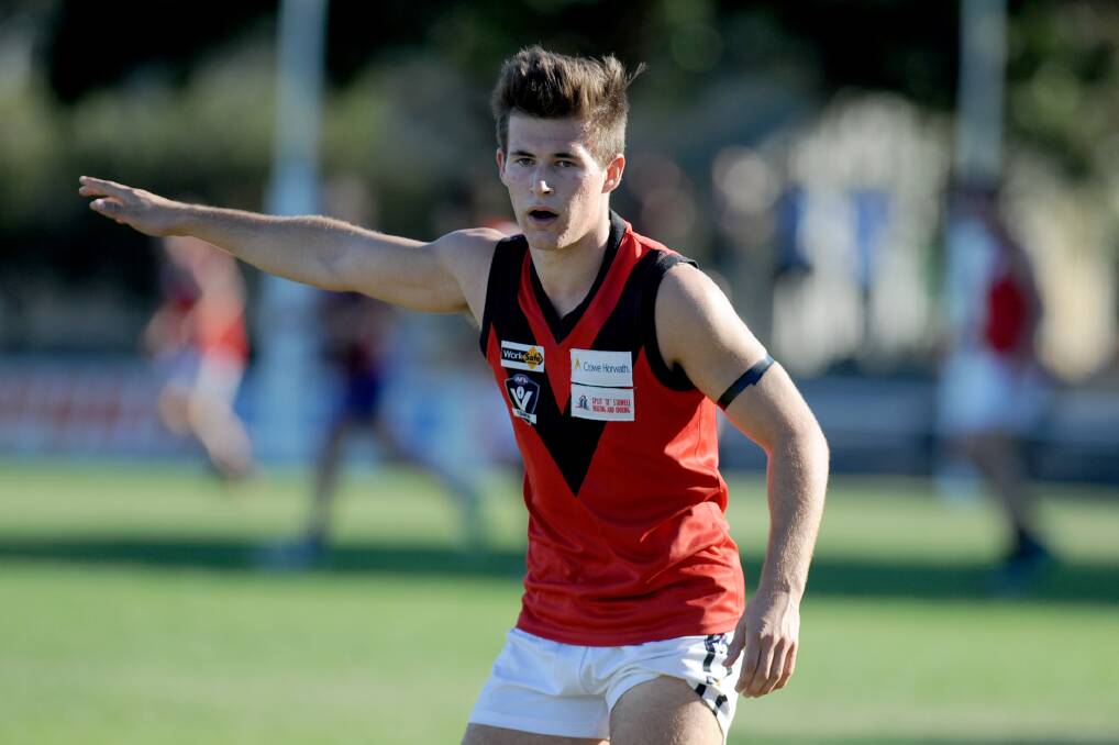 Stawell's Ben Taylor pictured playing earlier this year. Picture: SAMANTHA CAMARRI