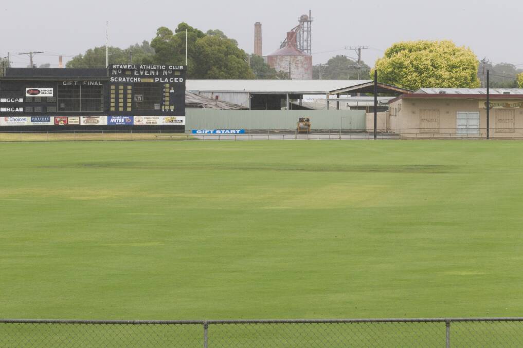 POOR CONDITIONS: Play was abandoned at Stawell's Central Park (pictured) as well as Alexandra Oval in Ararat. Picture: Peter Pickering.