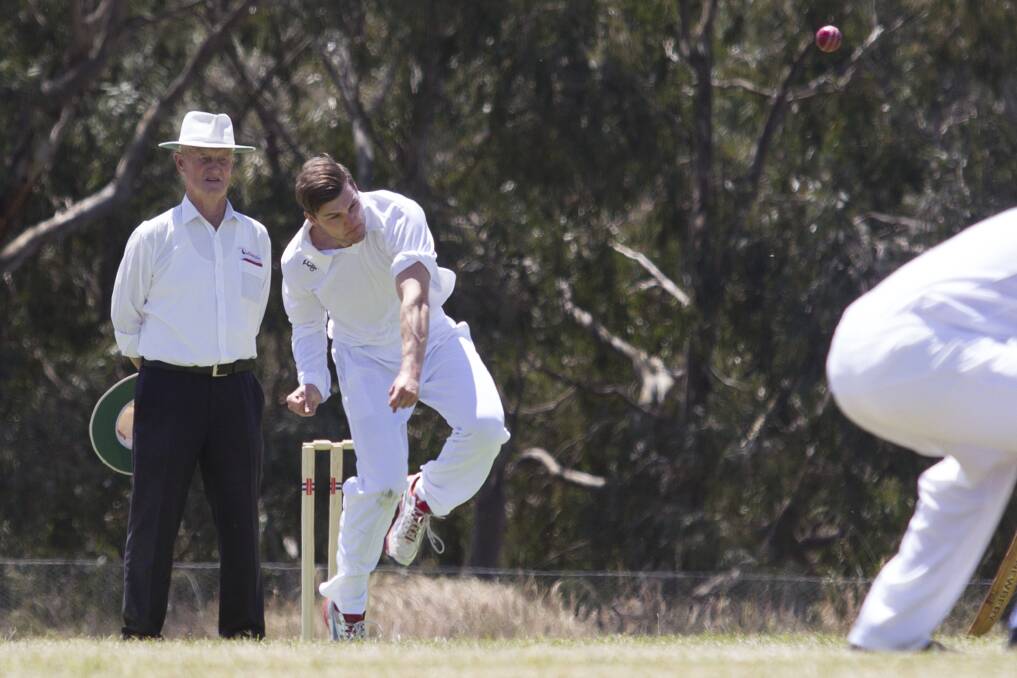 WICKET TAKER: Jack Ganley was the pick of the bowlers for Buangor, picking up four wickets. He has seven wickets so far this season. Picture: Peter Pickering.