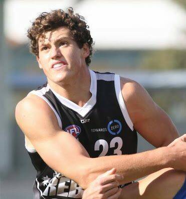 HE'S DONE IT: Lloyd Meek is off to to Fremantle after being selected with pick 69 in Friday night's national draft. 