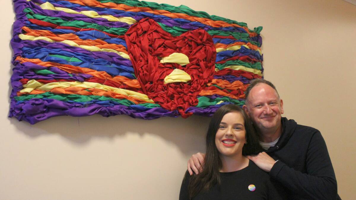 SUPPORT: Gemma and Maurice are two members of the Grampians Community Health Rainbow Committee who are available to provide support to the LGBTI community. 