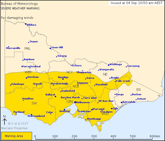Severe weather warning for Ararat and Stawell | radar