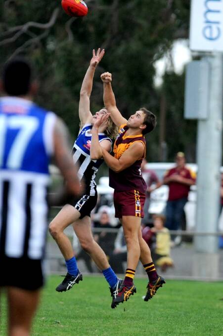 Present-day Minyip-Murtoa and Warrack Eagles players put on a show.
