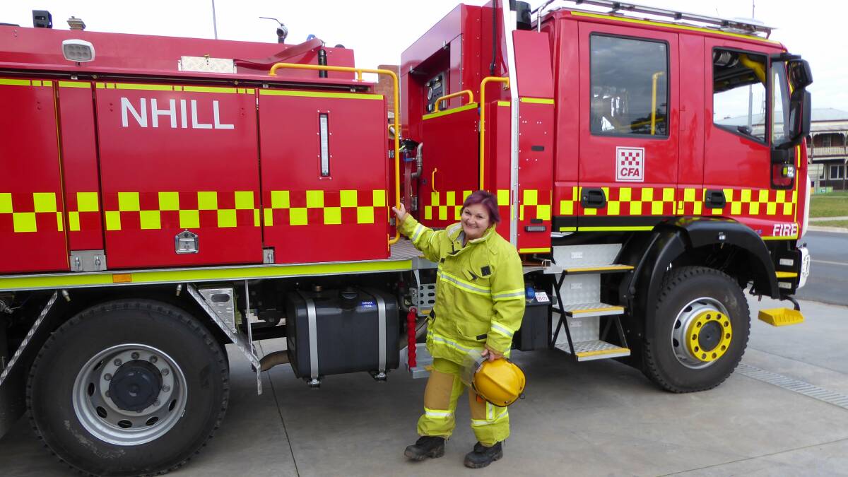 LEADING THE WAY: Jo Ussing, of Nhill, is the Country Fire Authority West Region's first female group officer. Picture: CONTRIBUTED