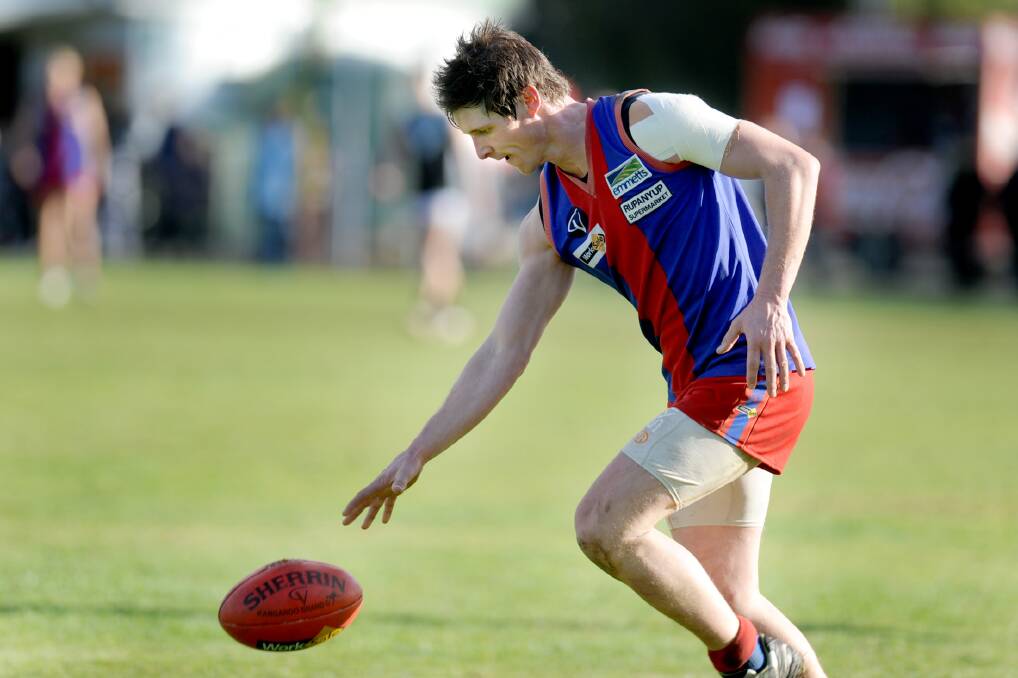 STEPPING DOWN: Ben Cordes played his final game for Rupanyup on Saturday, his side coming away with a strong win against Taylors Lake. 