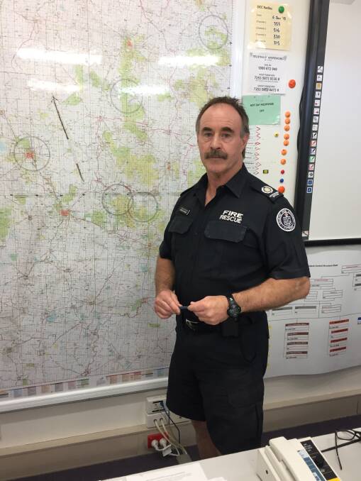 STAY SAFE: CFA operations manager Neville Collins urged residents to be vigilant on Friday and the weekend during a severe heatwave. Picture: Anthony Piovesan 