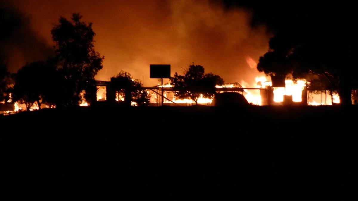 TRAGIC: Emergency services were called to Ararat West Primary School about 1.20am on Saturday, October 28 where one whole wing of the school was ablaze. 